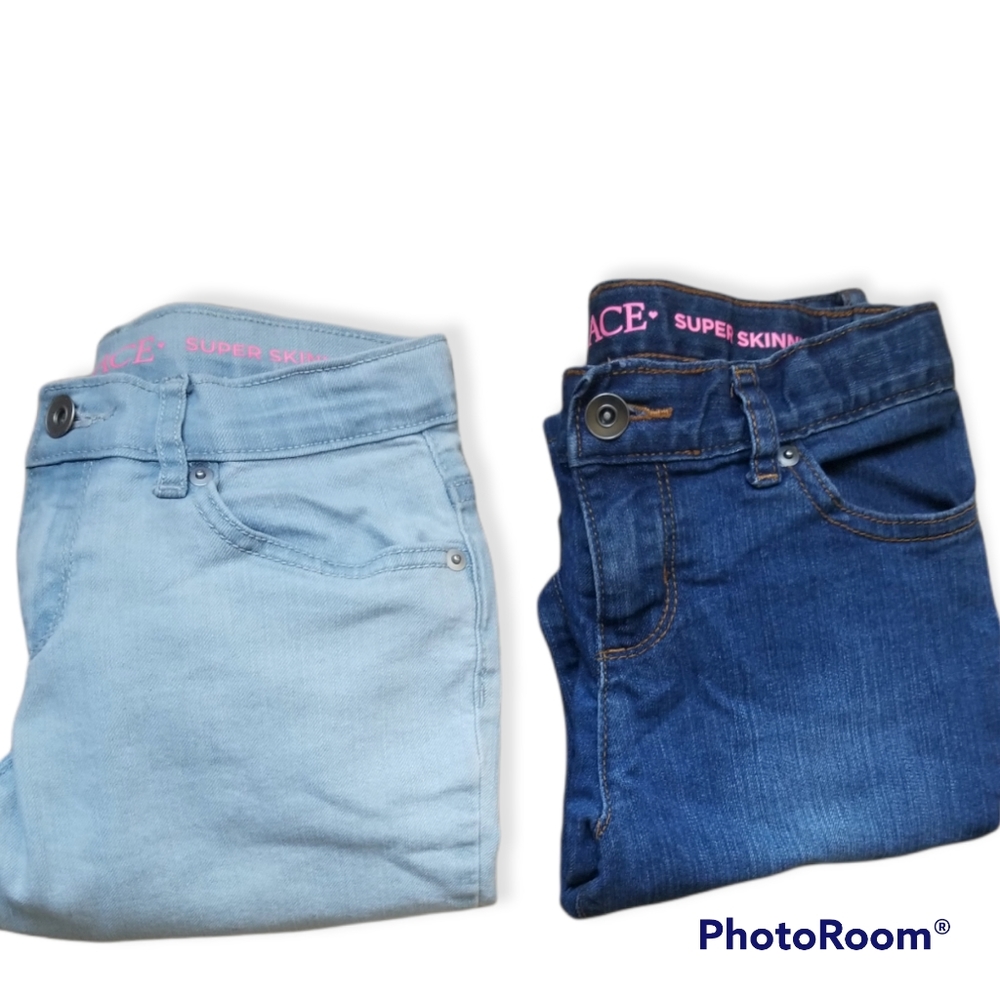 CHILDREN'S PLACE JEANS! 2 FOR 1! Size 10 Girls Blue! Super Skinny!